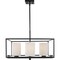 Progress Lighting Chadwick Collection Four-Light Black Chandelier P400226-031 - alternate 2